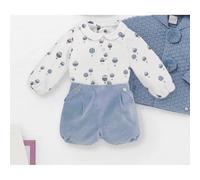Coordinato Paz Rodriguez Camicia + Short Artic Blu 6 Mesi