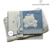 Coordinato Per Culla 5 Pezzi Copertina Completo Lenzuola In Cotone E Trapuntino