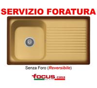 Lavello cucina Provenza cm 86x50 1 vasca e goc. Terra di Francia Made in Italy