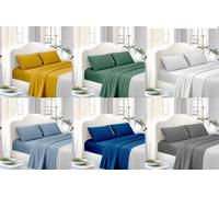 Coordinato Raso Tinta Unita 100% Raso di Cotone 6 Varianti di Colore 2 Misure