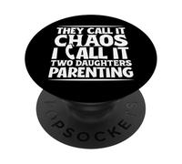 Coordinatore del caos - due figlie PopSockets PopGrip Adesivo