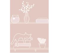 Coordonne Carta da parati My Library - Pinky