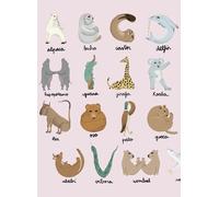 Coordonne Carta da parati panoramica Animal Alphabet - Pinky