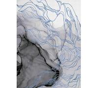 Coordonne Carta da parati panoramica Aurora Borealis - Indigo