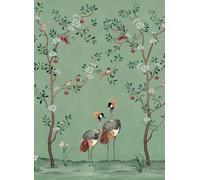 Coordonne Carta da parati panoramica Crowned Crane - Turquoise