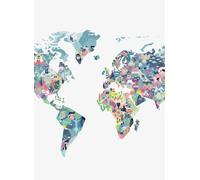 Coordonne Carta da parati panoramica Diversity Map - Snow