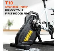 COOSPO T10 Smart Bike Trainer per MTB e Bici da Strada, con Misuratore di Potenza Integrato, BLE5.0 ANT+, 2200W, per Ciclismo Indoor