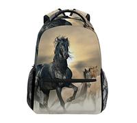 COOSUN Cavalli animato casuale Daypack sacchetto di scuola dello zaino di viaggio Multicolore