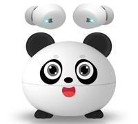 COOTIMOCK Cuffie per Bambini, Cuffie Bluetooth 5.3 per Bambini, Limite di Volume Sicuro 85 dB, Hi-Fi Stereo con Microfono, 30 Ore di Riproduzione, Ideale per Formazione Online e Sport, bianco&nero
