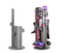 CooTrilo Supporto per aspirapolvere per aspirapolvere Dyson V15 V11 V10 V8 V7 V6, stabile in metallo, staffa organizer senza trapano, compatibile con aspirapolvere Dyson cordless e i suoi strumenti,