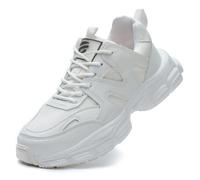 COOU Steel Toe cap Trainers Safety Shoes for Women Non Slip Puncture Proof Lightweight Work Boots