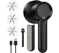 Coovee Levapelucchi Elettrico, Togli Pelucchi Elettrico 2 in 1 Display Digitale a LED, Regolabile a 3 Velocità Leva Pelucchi Elettronico, 3 Lame, Spazzola Elettrostatica, con Scatola Portaoggetti