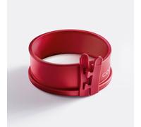 coox Teglia apribile con piatto in porcellana da 12 cm, in silicone con piatto da portata in porcellana, stampi da forno, piccoli dolci, ideale per dessert personalizzati