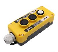 COP-2B/3B/4B Interruttore di controllo della gru, 2A/5A 250V/500V Pulsante sospeso per sollevamento sollevamento in edifici e magazzini alti, ABS ignifugo, giallo-arancione (COP-3B)
