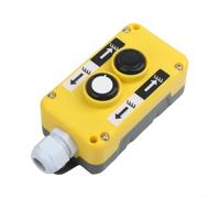 COP-2B/3B/4B Interruttore di controllo della gru, 2A/5A 250V/500V Pulsante sospeso per sollevamento sollevamento in edifici e magazzini alti, ABS ignifugo, giallo-arancione (COP-2B)