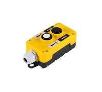 Cop 2B plastica paranco sollevatore controllo punto scatola, gru pendente pulsante interruttore controller adatto per stazione di sollevamento, arresto elettrico (scatola di controllo a 2 pulsanti)