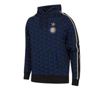 COPA Football - Felpa con Cappuccio - Uomo - Inter Milan all Over - Nera - Taglia M