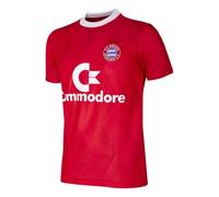 FC Bayern München 1988-89 - Maglia da calcio retrò, Colore: rosso, L