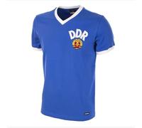 Copa - Maglietta Maniche Corte DDR World Cup 1974 Retro Football Shirt, Uomo, DDR World Cup 1974, Blue, XL