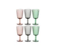 COPA SET 6 CRISTAL 8,7X8,7X17 285ML, SURTIDO