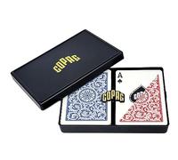 Copag 1546 carte da gioco di plastica 100% di progettazione, insieme regolare rosso/blu della piattaforma di dimensione del poker doppio