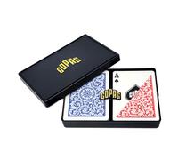 Copag 1546 Design 100% Carte da gioco in plastica Poker Size Standard Rosso/Blu Regular Index 1 Set