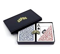Copag 1546 Design 100% plastica carte da gioco, dimensioni poker rosso/blu (indice jumbo, 1 set)