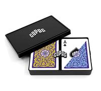 Copag 1546 Neoteric Design 100% carte da gioco in plastica, dimensioni poker viola/giallo/blu (indice regolare, 1 set)