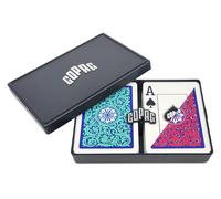 Copag 1546 Neoteric Design 100% Plastic Playing Cards, Poker Size (Standard) Gre