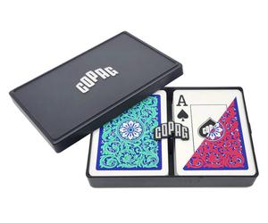 COPAG 1546 Neoterico Poker Jumbo Indice Doppio Ponte Rosso Verde PVC Carte