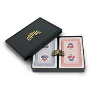 Copag 2023 WSOP World Series of Poker 100% carte da gioco in plastica, dimensioni del ponte, set doppio mazzo rosso/blu (indice regolare)