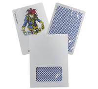 2 Copag 4 Angolo Regular Index Carte Gioco Blu & Rosso Plastica Poker Bianco Box
