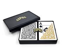 Copag Bridge Size Jumbo Index 1546 - Carte da gioco (Black Gold Setup)