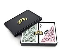 Copag Bridge Size Regular Index 1546 Playing Cards (Green Burgundy Setup)