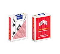 Carte da poker in plastica con indice grande in 4 angoli