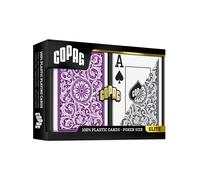 COPAG Elite 1546 Carte Gioco Poker Misura Jumbo Index Lilla/Grigio Doppio 814-1