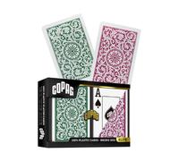 Copag Elite Carte Da Gioco Bridge Formato Jumbo Doppio Mazzo Bordeaux Verde
