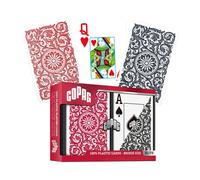 Copag Elite Ponte Misura Carte da Gioco Doppio Jumbo Indice Rosso Nero 023-7
