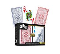 Copag Legacy Ponte Misura 4 Colori Carte da Gioco Doppio Jumbo Blu Rosso 237-8