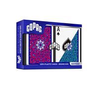 Copag Neoteric, carte da gioco in plastica, dimensioni del ponte, indice regolare, blu, set a doppio mazzo per adulti, confezione da 1