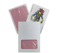 Copag Rosso Plastica Poker Playing Cards, Regolare Index 4-Corner, 100% Plastica