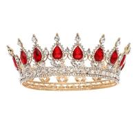Coparini da donna, gioielli per capelli Tiara corona per donne Tiara di cristallo oro barochoque corona rotonda del re royal corone diadem per i capelli per i capelli per i capelli accessori per