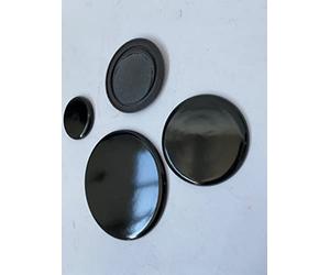 COPATIBILI CON IGNIS WHIRLPOOL 4 PIATTELLI SMALTATI NERI LUCIDI PER CUCINA A GAS 1 RAPIDO 2 SEMIRAPIDI 1 AUSILIARE SA 247-4