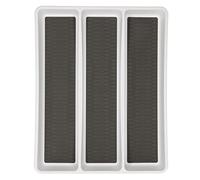 COPCO Basics, vassoio antiscivolo per posate, organizer a 3 scomparti per posate, cancelleria e altro, 40 x 32,7 x 4,4 cm