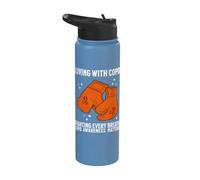 COPD Awareness Month Products Lungs COPD Gifts COPD Fighter Stainless Steel Insulated Water Bottle