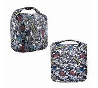 Copechilla Borsa da pesca pieghevole con clip di tenuta regolabile Borsa canna da pesca impermeabile addensato per pesci vivi,Grigio