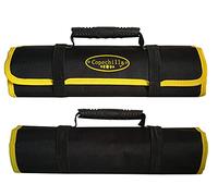 Copechilla rotolo porta attrezzi portatile professionale,22 scomparti e manico gomma,Materiale doppio strato impermeabile ispessimento 600d oxford tela,59X36CM,borsa porta attrezzi meccanico auto