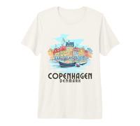 Copenaghen Danimarca/Copenaghen Maglietta Premium