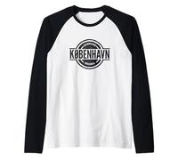 Copenaghen Danimarca - København Danmark ufficiale Maglia con Maniche Raglan