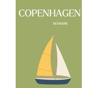 Copenhagen A4 Hardcover Notebook | Denmark Travel Journal | 120 Blank Pages